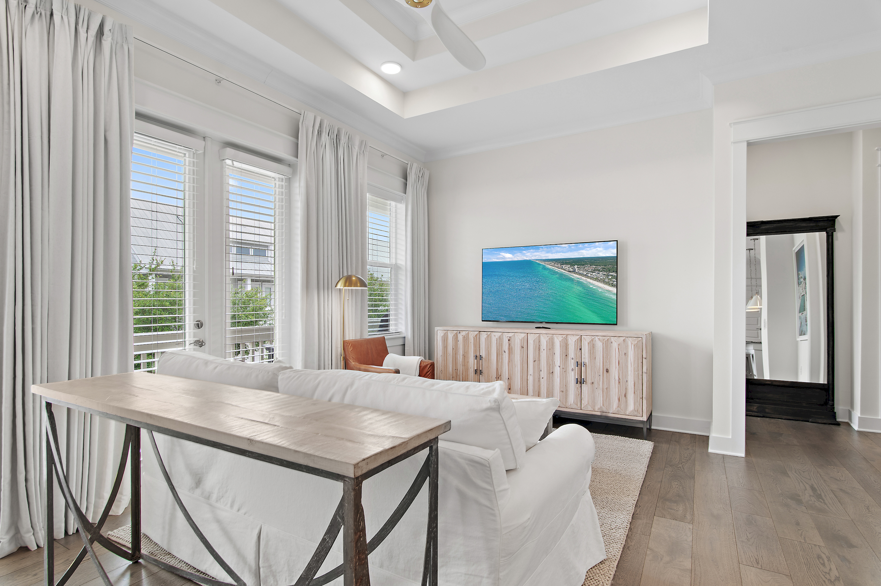 Upstairs den with TV